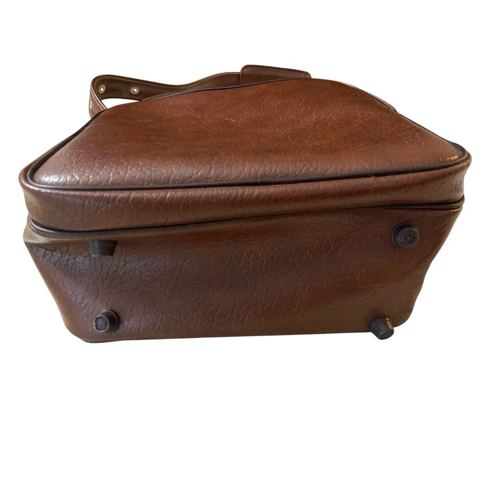 Interpur 1970s Crossbody Lugagge Vintage Bag With Lock And Key Made In Korea‎